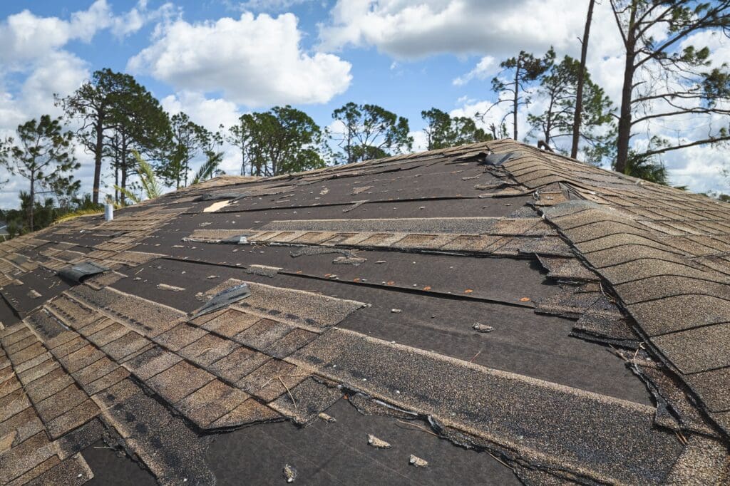 roof damage from high winds