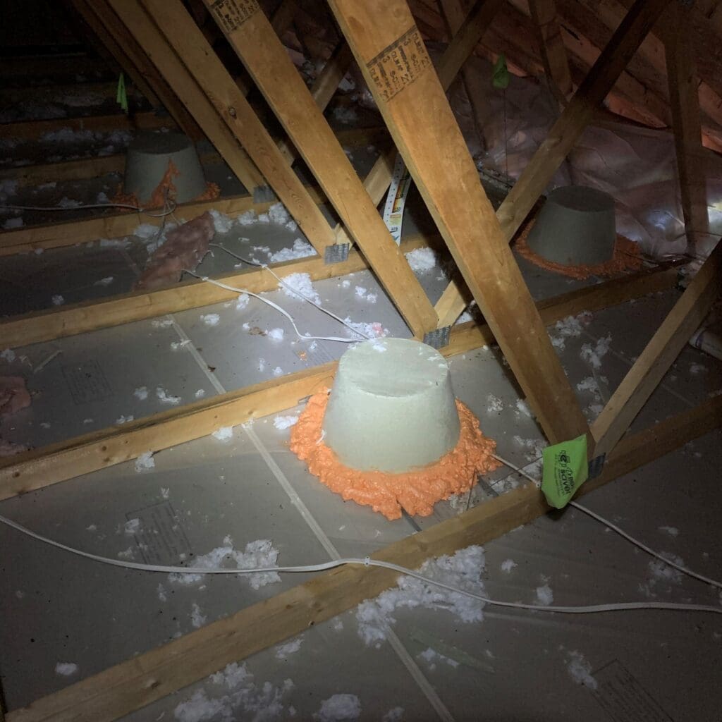 Insulation in attic