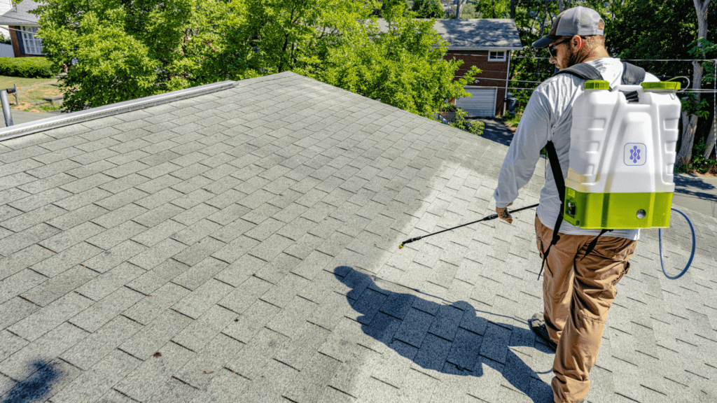 applying GoNano roof coating